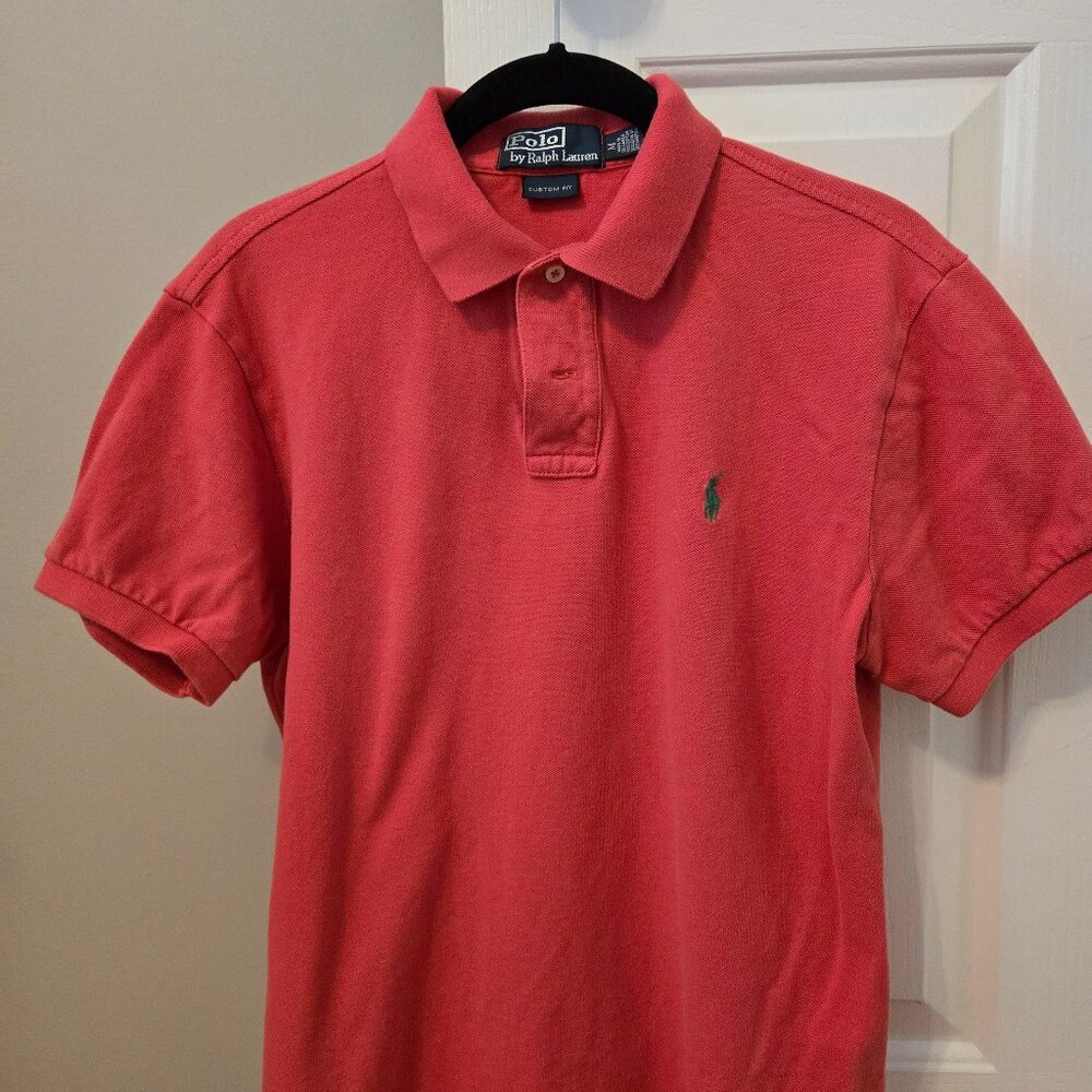 Mens Polo Ralph Lauren Red Short Sleeved Size Medium